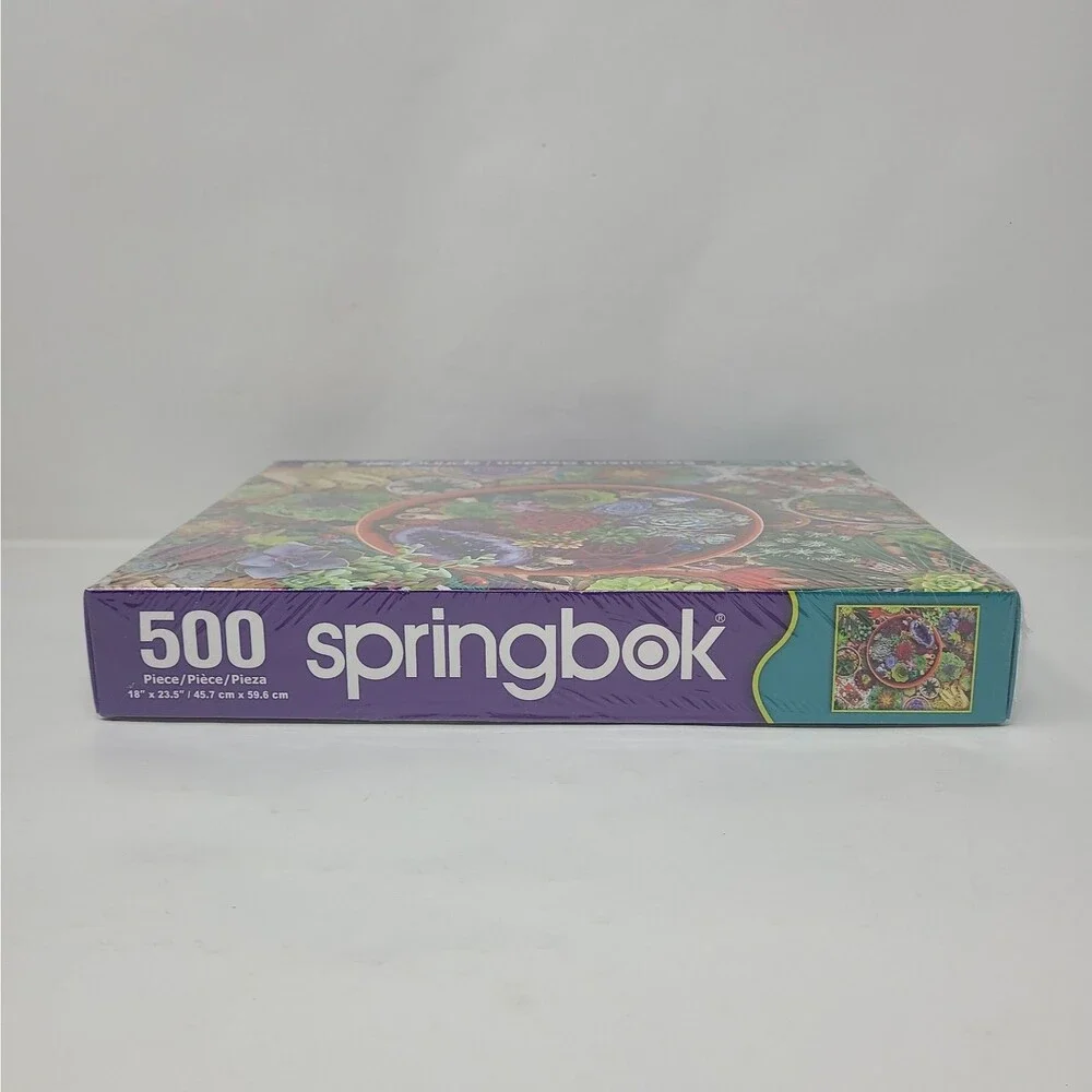 Springbok Succulent Garden 500 Piece Jigsaw Puzzle New Sealed Flowers Plants